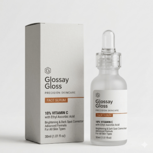 10% Vitamin C Face Serum with Ethyl Ascorbic Acid, Hyaluronic Acid & Antioxidants | Brightening, Dark Spot Reduction & Glowing Skin | Lightweight Daily Serum | 30ml
